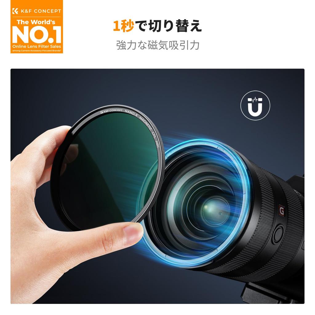 CONCEPT 52mm Magnetic Filter Set ND1000 CPL UV Filter K&F
