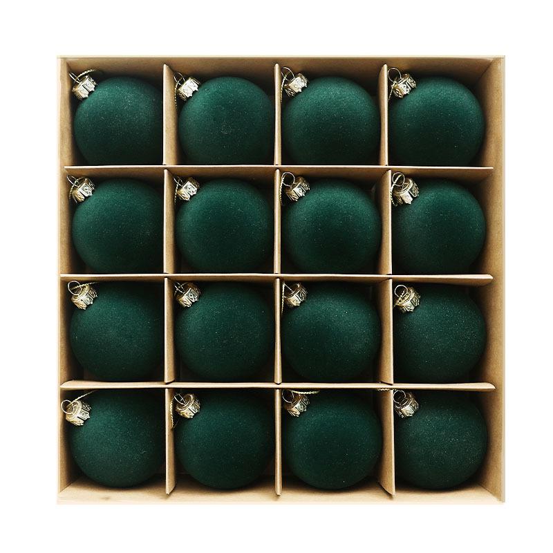 Velvet Flocked Christmas Tree Ornament and Window Decoration