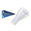 Faceted Cone & Round Diamond Epoxy Pendant Silicone Mold for DIY Jewelry