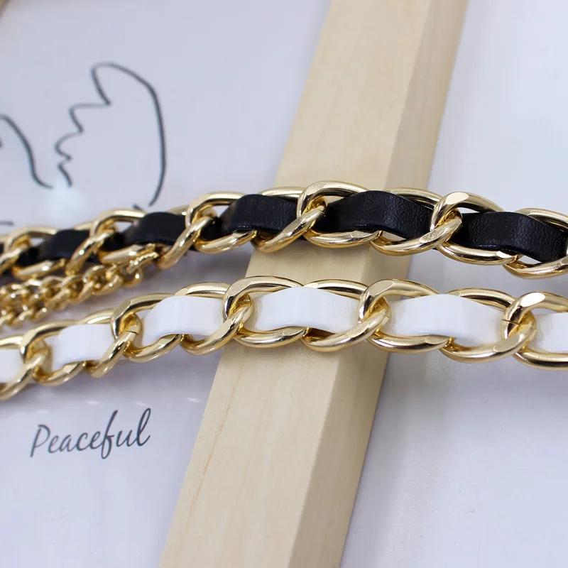 Damen Doppellagige Lange Quastenanhänger Taillenketten Metall Dünn Verstellbar Skinny Taillenband Kleid Kleidung Dekorative Riemen