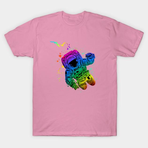 T Shirt Women Astronaut Harajuku Print Kawaii Tshirt Summer Short Sleeve Female T-Shirt Top Tee