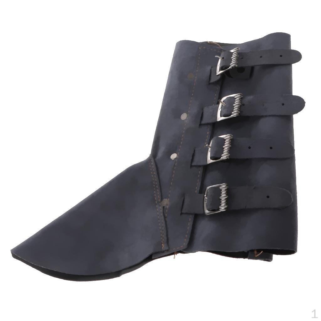 

Кожаные бахилы для сварки и защиты синий