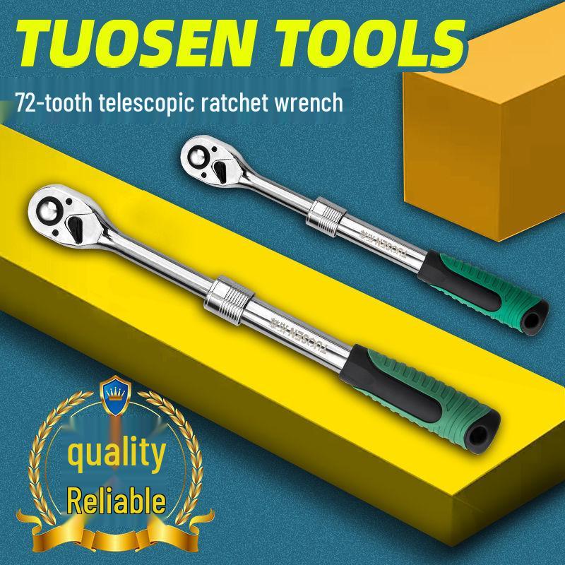 Teleskopische Ratsche Verlängerungsstange - 72 Zähne Schnell Drehmomentschlüssel für Autoreparatur