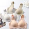 Traceless Underwear Women's Vest Type Thin Comfortable Nude Feeling Gathering Integrated Fixed Cup No Steel Ring Sports Bra -