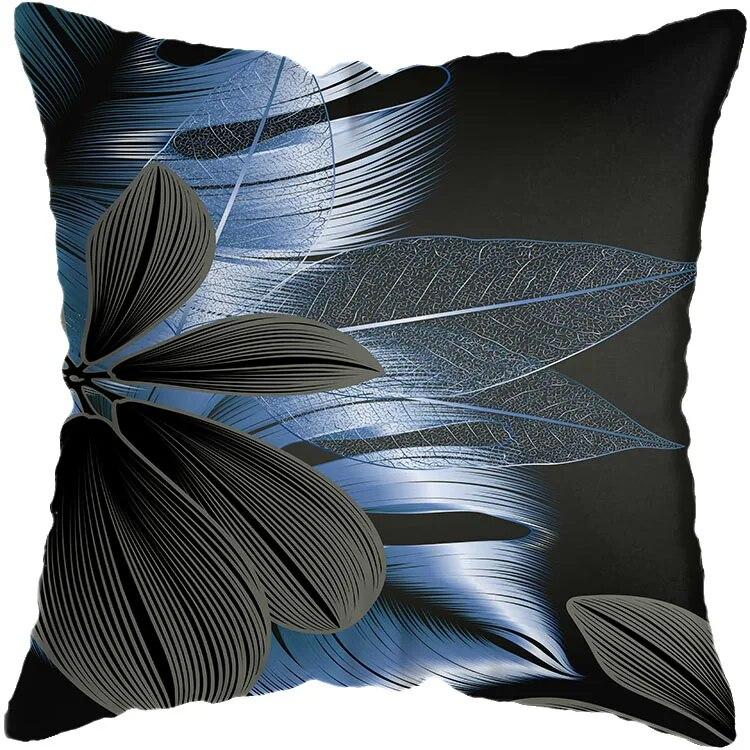 

Подушка для дивана, черная подушка, чехол для офисной подушки, домашний декор, подушка для спальни, наволочка 60x60cm