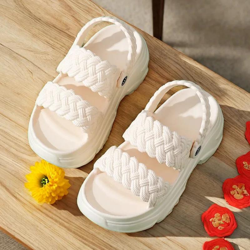 Fashion Summer Fashion Thick Bottom Comfortable Anti-Skid Lightweight Casual Women Slipper Beach Shoes