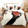 Collage Band Green Day Poster Tour Vintage Arte Punk Rock 3 Pezzi Biancheria da Letto Copripiumino + 2 Federe Decorazione Casa