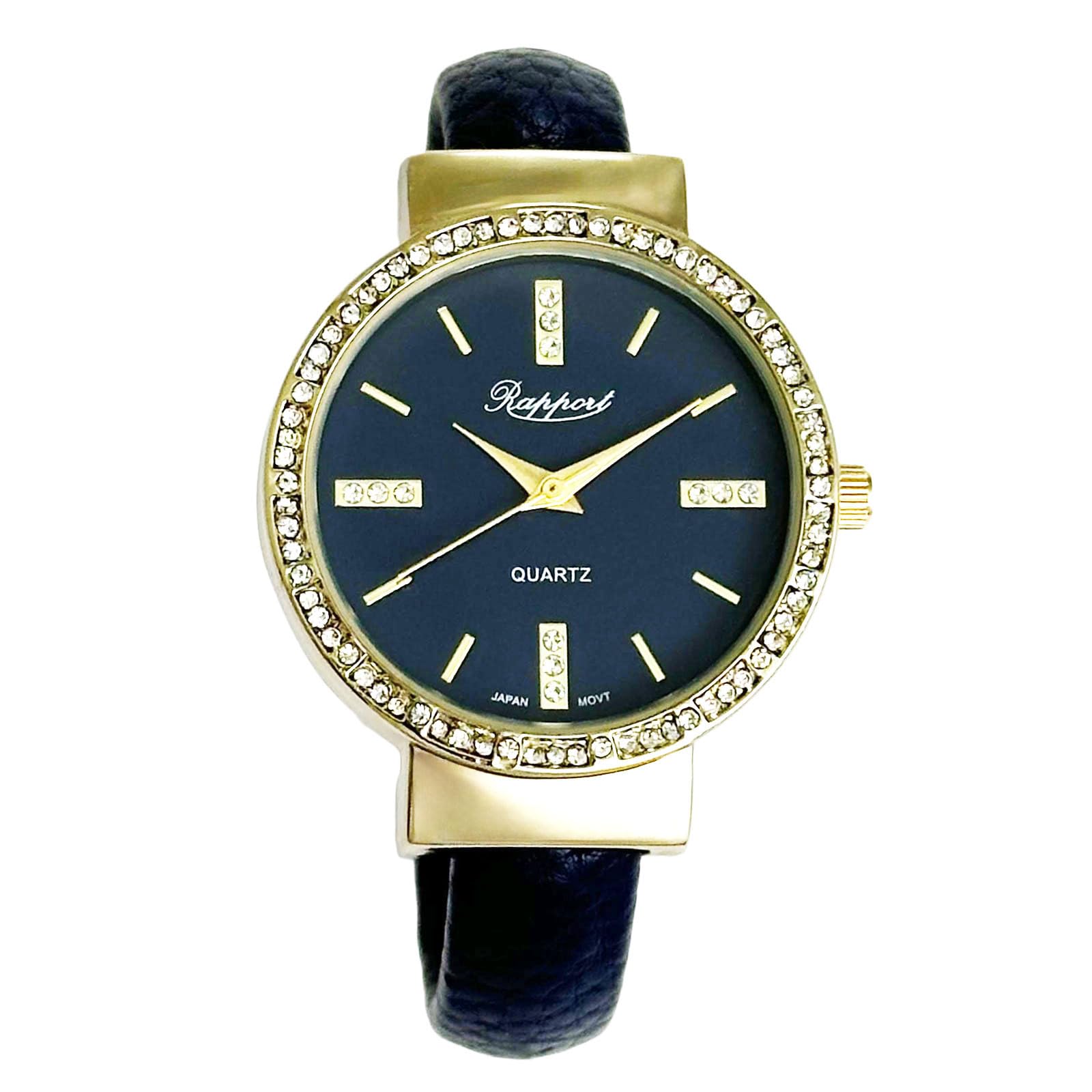 

[Takeuchi Shoji] Wristwatch Rapport Leather Bangle Watch 158008 Women s Navy
