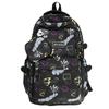 Shape Fashionable Letter Smiley Face Graffiti Large Capacity Backpack Student