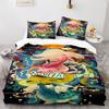 Japanese Ukiyo-e Duvet Cover Set King Queen Size for Kids Boys Girls Polyester Bedding with Pillowcase