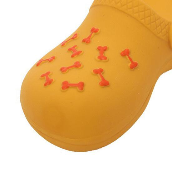 Squeaky Slipper Dog Chew Toy Bite Resistant Boredom Relief Simulated Shoes Interactive Toy Puppies Teething Cleaning Toy