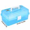 Portable Nail Art Storage Box With Handle Buckle Art Supply Organizer  For Makeup Nail Decoration
