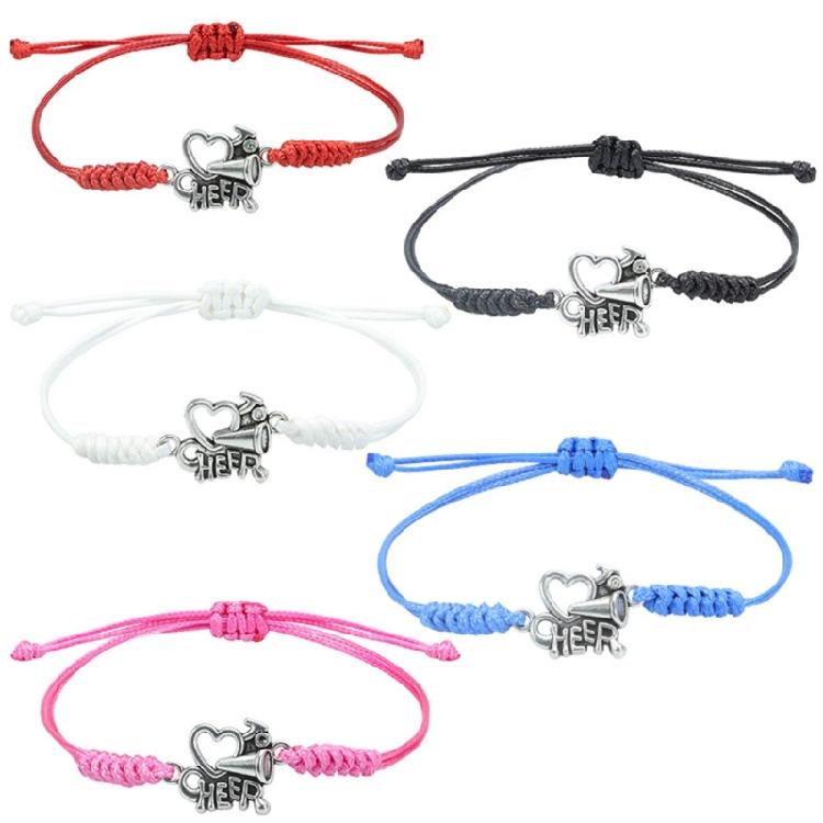 Cheerleader Bracelets Adjustable Sports Cheerleaders Sports Enthusiasts Adjustable Cheerleader Gifts For Cheer Team