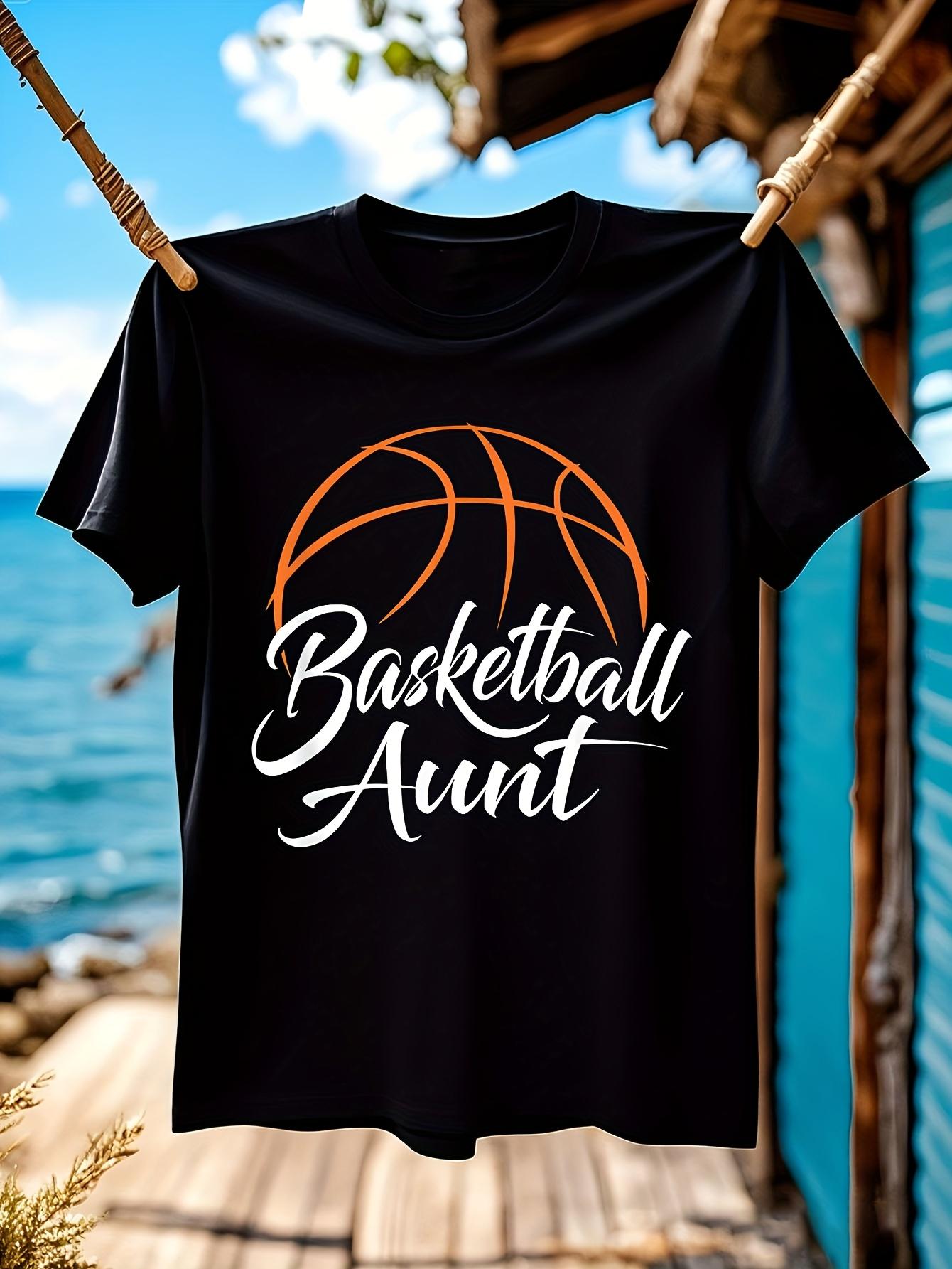 Basketball Aunt | Basketball Mom Auntie T-shirt L