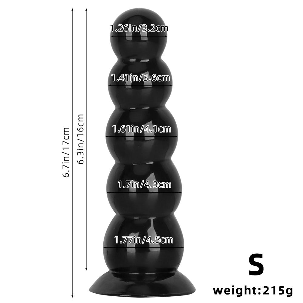 Gode en PVC noir avec ventouse, plug anal, masturbateur, jouet sexuel, sangle sur pénis, grosse bite, fisting