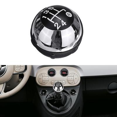 Hlavica radiacej páky auta 5-rýchlostná čierna Manuálna páka radenia Pre Fiat 500 2012-2018 Príslušenstvo do interiéru auta 55344048