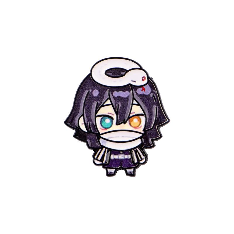 

1/8Pcs Anime Demon Slayer Enamel Pin Cartoon Brooches For Clothing Accessories Lapel Badges Jewelry Fans Collection Gift