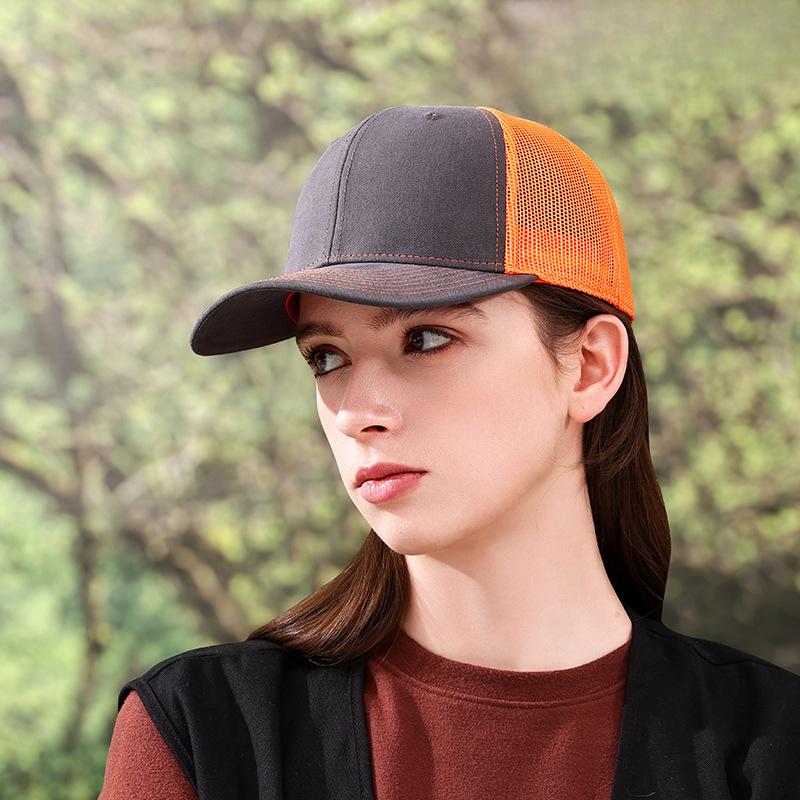 Baseball Cap Men Outdoor Sports Breathable Net Hat Women Fashion Color Block Sun Protection Baseball Cap
