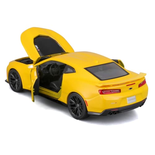 Maisto 1/24 Scale Diecast Model of the 2017 Chevrolet Camaro ZL1 In Yellow (product Number 31512 YL)