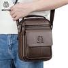 Shilaidun Men's Genuine Cowhide Leather Crossbody Shoulder Bag - 2025 Style