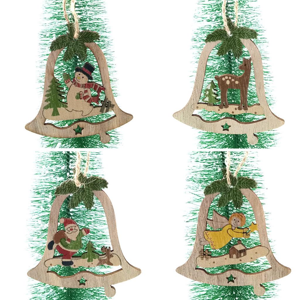 Rustikaler Holz-Weihnachtsbaum-Anhänger DIY Dekorationszubehör