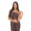 I Saw It First Womens/Ladies Ruched Crop Top