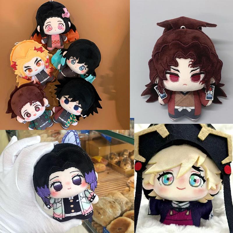 10cm Demon Slayer Plush Dolls Collection Giyu/Muichiro/Yoriichi/Nezuko/Shinobu/Muzan Cotton Doll Stuffed Plush Toys Anime Merch