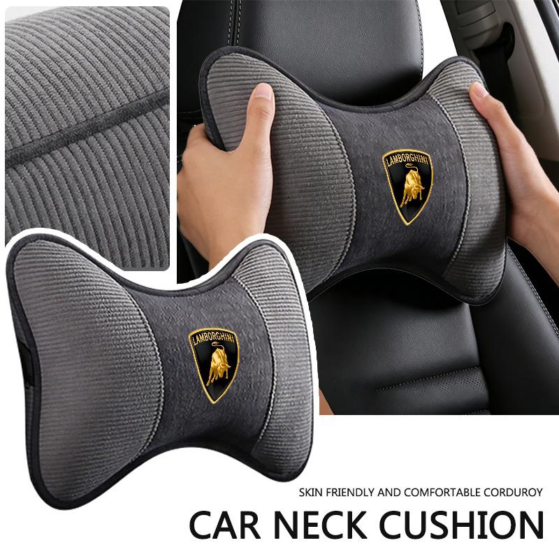 Breathable Car Headrest Neck Support Seat Pillow Protect Neck For Lamborghini LP570 LP610 Urus LP700 LP770 Aventador Keyring TT3