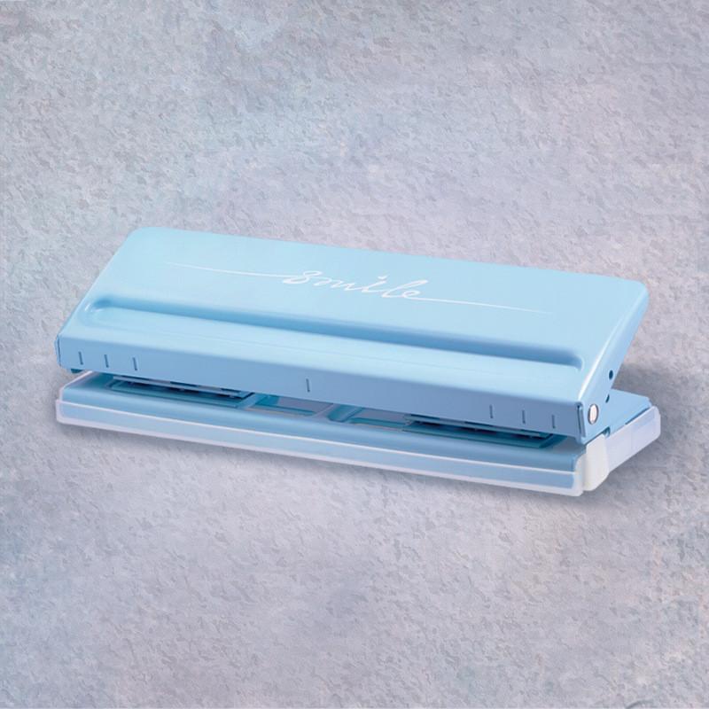 Paper Hole Punch 6-hole Adjustable Color Single-page Scrapbook Office Stationery Metal Loose-leaf Hole Punch