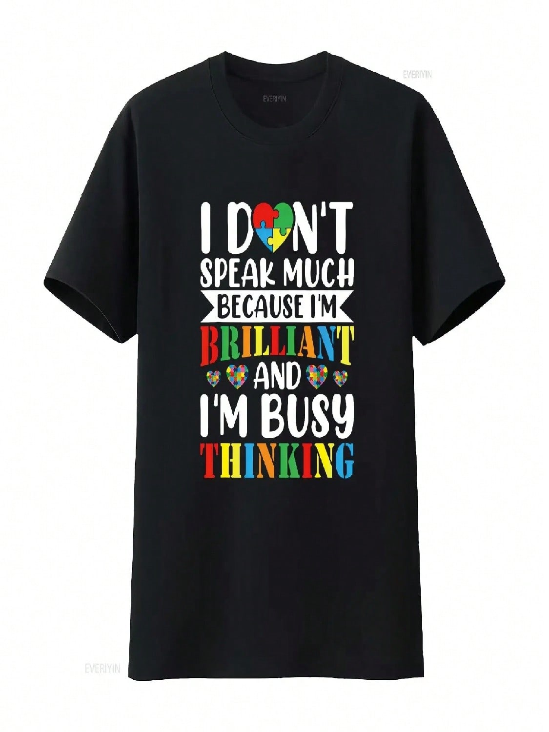 I Dont Speak Much Autistic Toddler Boy Girl Autism Awareness T Shirt Vintage Washed Casual Soft Fashion Unisex Designer Clothes S разноцветный