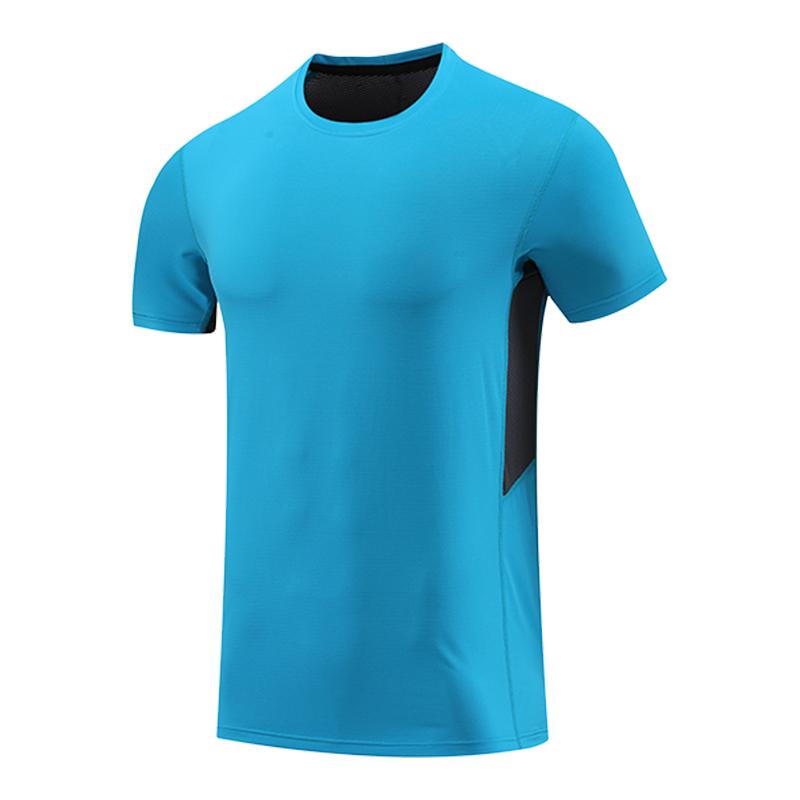 Mens Short Sleeve Running T-shirt Gym Jogging Sports Tops Male Fitness Sweatshirts High Quality Breathable Muscle Fit Sport Tees