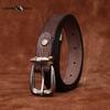 Personality All-match Retro Concave Leather Belt Women's First Layer Cowhide Casual Pin Buckle Belt