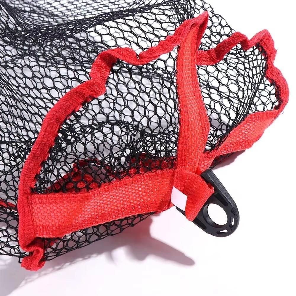 Drawstring Live Fish Net Collapsible Fish Basket Mesh Fishing Net Cage Outdoor