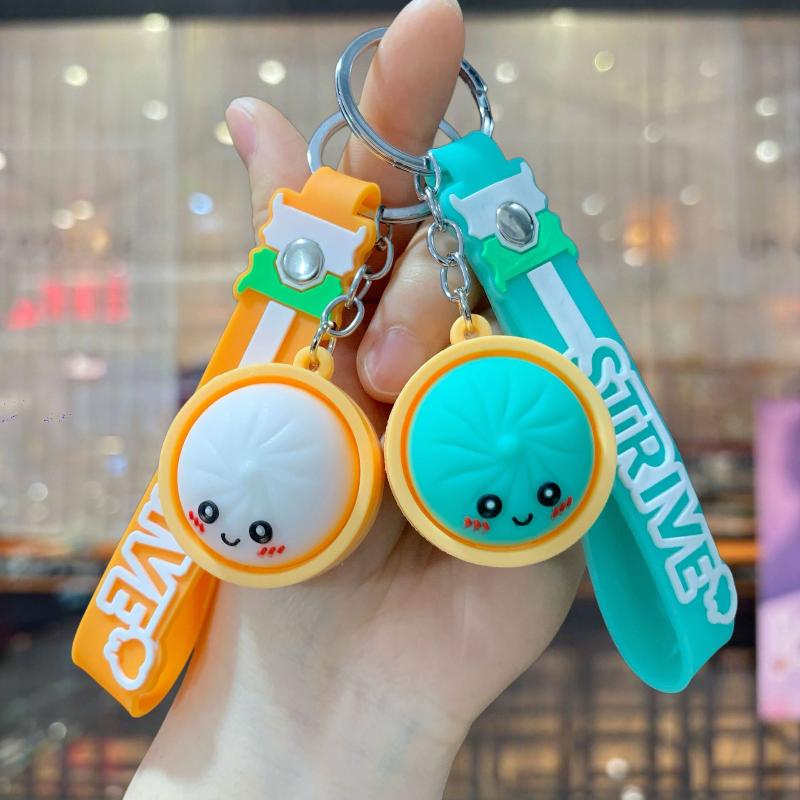 Portachiavi Ravioli Ciondolo per Borsa Portachiavi per Auto Carino Vaporello per Baozi Sacchetti Regalo di Compleanno Bomboniere per Feste Bomboniere per Matrimonio per Ospiti