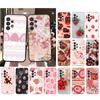 Phone Case For Samsung A17 A55 A16 A56 A35 A15 A53 A54 A33 A34 A25 A05S A52 A52S A07 A26 A06 Strawberry Cat Cake