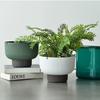 Self Watering Hanging Flower Pots White Green Grey Plant Flowerpot Planter  Indoor Plants