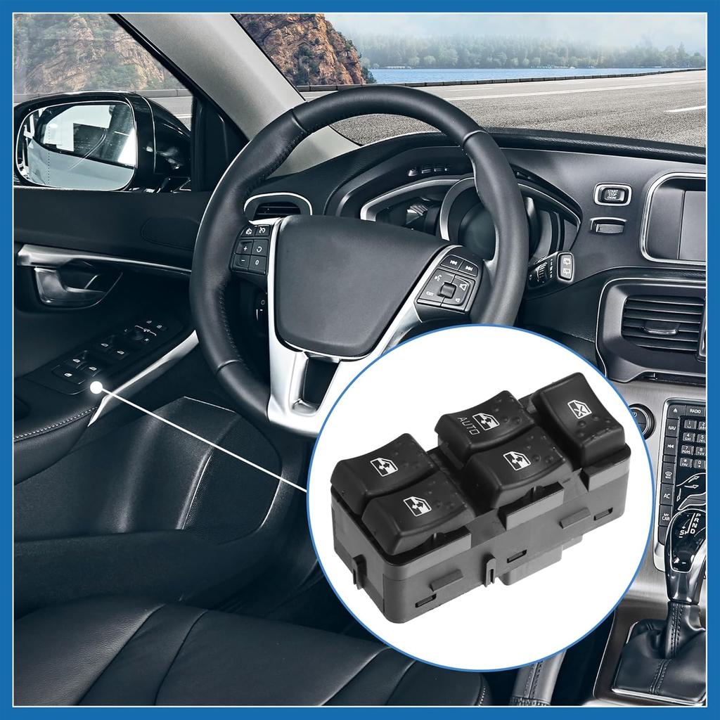 1 Set 22664398 Car Master Power Window Switch Front Driver Side for Saturn Ion 2003-2007 Item Replacement