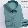 Modal Men's Stretch Non-Iron Long Sleeve Shirt - Spring/Autumn Formal Style