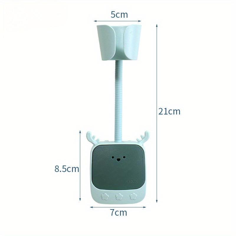 180° Adjustable Hair Dryer Holder Self-Adhesive Hair Dryer Shelf Wall Mount Bathroom Universal Stand Cute Cartoon Storage Rack