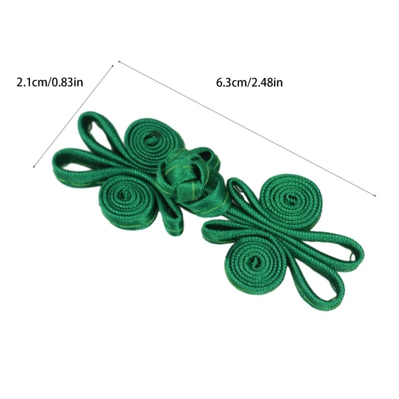 Cheongsam Frog Buttons Closure Sewing Fasteners for Sweater Coat Cheongsam Traditional Handcraft Accessories