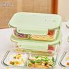Zepoya 3-Piece Divided Glass Lunch Box Set