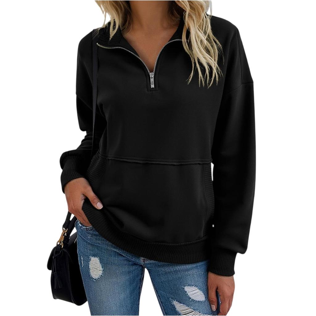 Women's Solid-color Fashionable Long-sleeved Top