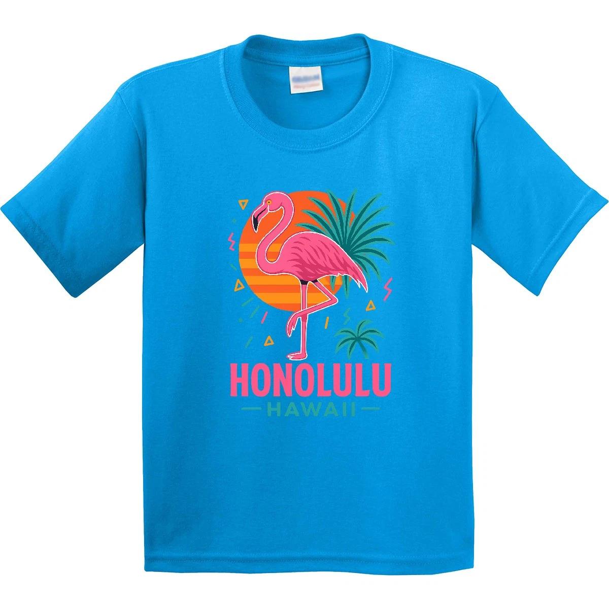 Inktastic Honolulu Hawaii Youth T-Shirt Palm Trees Tee Kids Children Child Tween 110