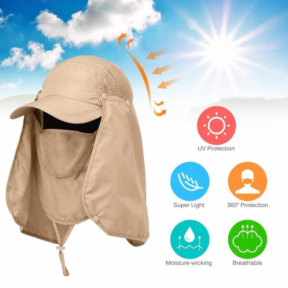 Detachable Fishing Hat UPF 50+ Sun Cap Portable Fishing Bucket Hat For Women