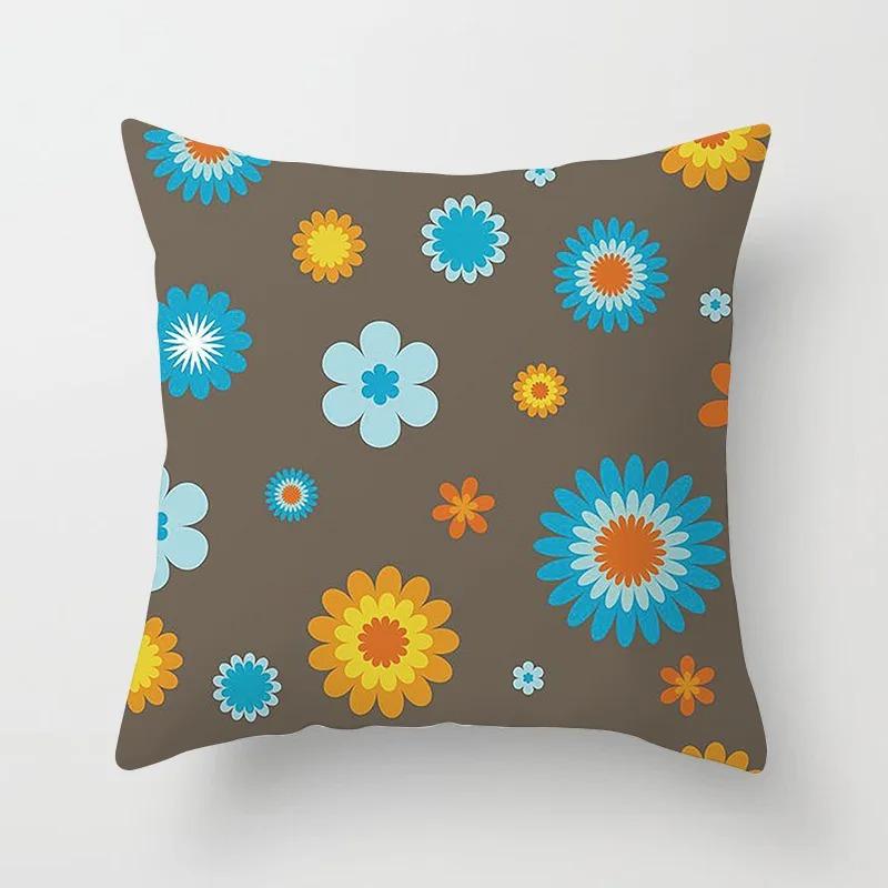 Fresh Daisy Print Pillowcase Office Living Room Home Pillowcase Car Ornaments