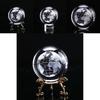Classic Design 60mm 3d Crystal Ball Glass Laser Engraved Miniature Earth Sphere Gift