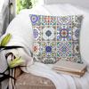 Talavera Decor Mexican Tile Pillowcase Soft Polyester Cushion Cover Decorative Tiles Mexican Pillow Case Cover Chair