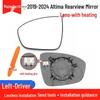 Compatible Rearview Mirror Cover with Camera, Frame & Turn Signal for 2019-2024 Nissan Altima