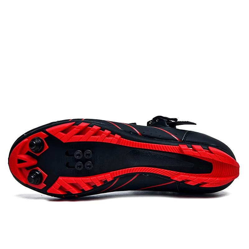 Men Cycling Sneakers MTB Shoes Anti Slip Breathable Clip Mountain Bike Footwear Self-Locking SPD Cleat Cycling Shoes for Shimano