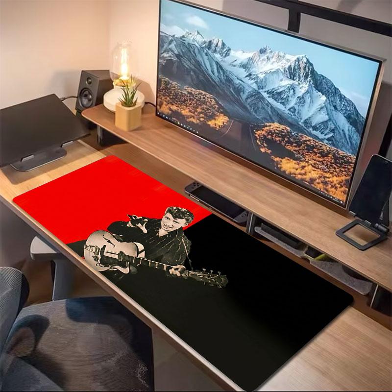 Bon Jovi Rock Legend Large Size Mouse Pad Large Gaming Table Cushion Nonslip Laptop Tablet Big Mousepad Xxl Mat Mini Pc Playmat With Lock Edge